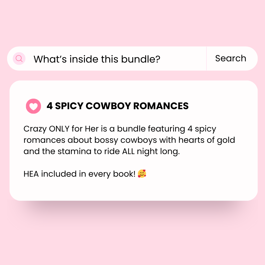 Crazy Only for Her: Spicy Cowboy Romance Audiobook Bundle