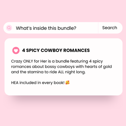 Crazy Only for Her: Spicy Cowboy Romance Audiobook Bundle