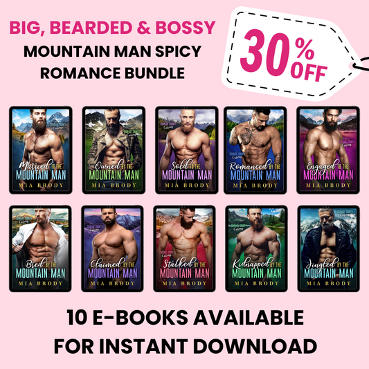 Big, Bearded & Bossy: 10 E-Book Mountain Man Spicy Romance Bundle